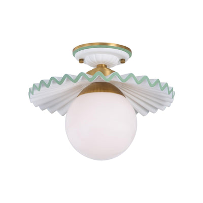Chelsea House Fancy Ruffle Flush Mount