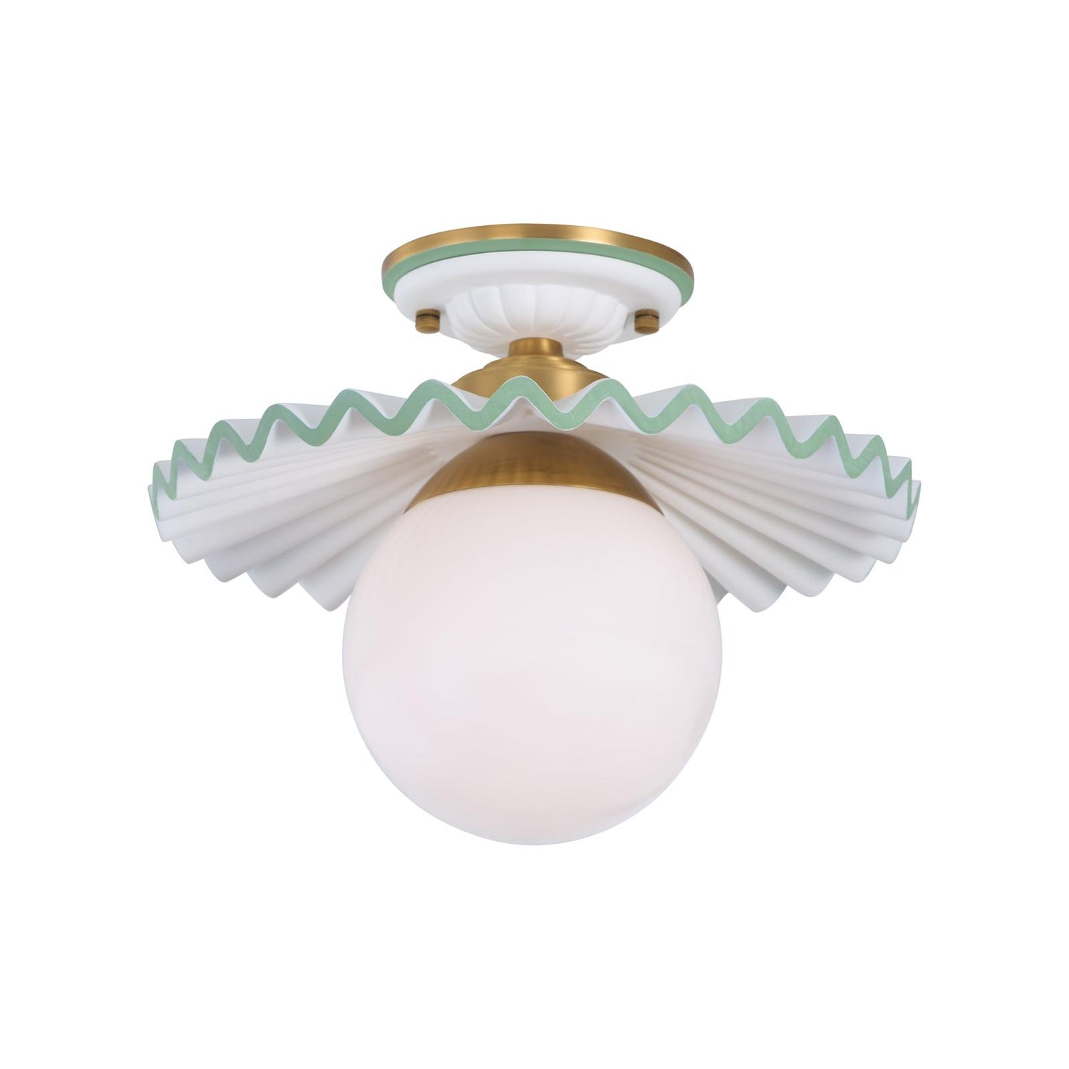 Chelsea House Fancy Ruffle Flush Mount