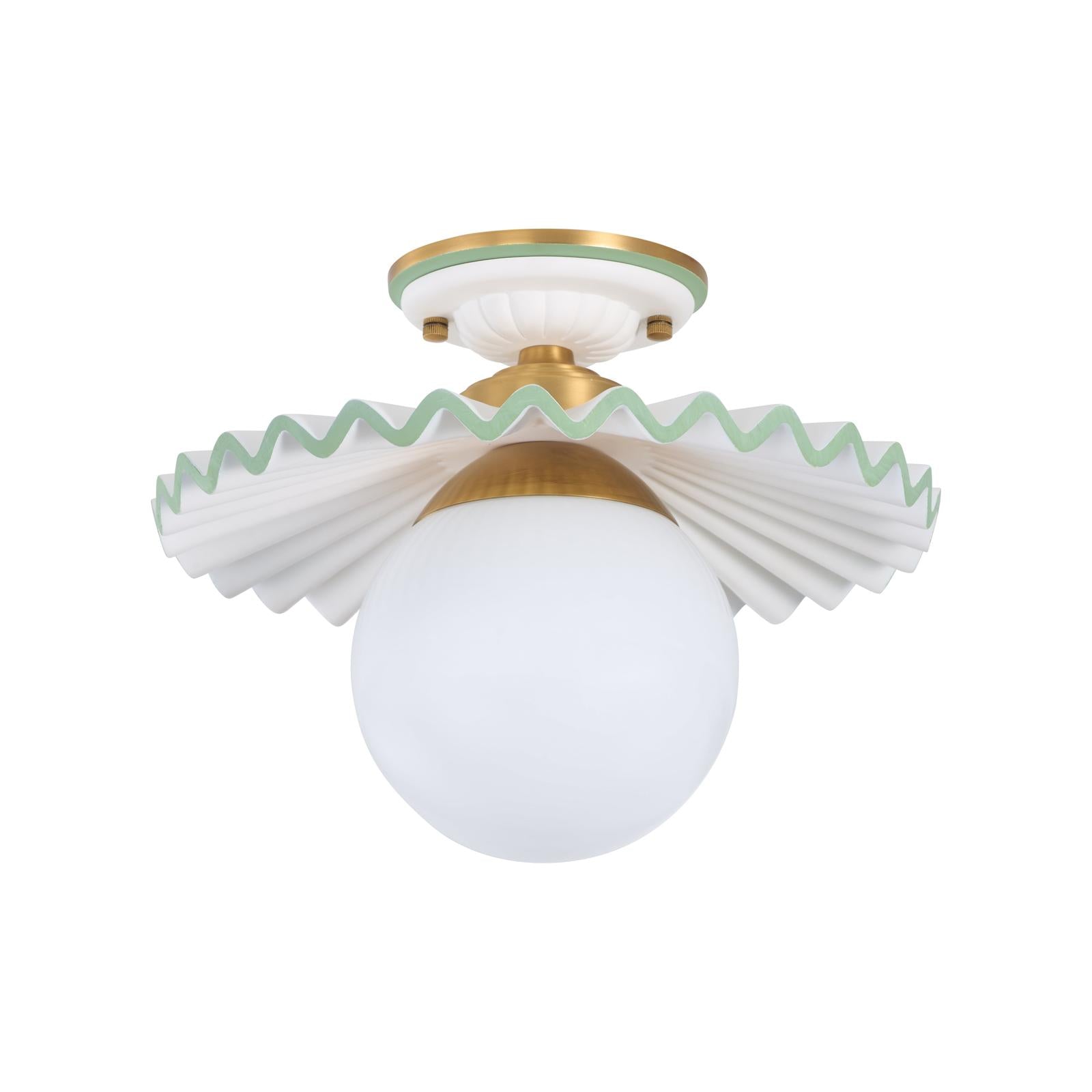 Chelsea House Fancy Ruffle Flush Mount