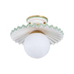Chelsea House Fancy Ruffle Flush Mount