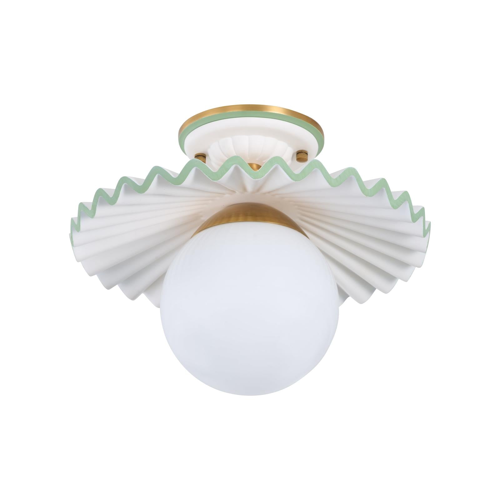 Chelsea House Fancy Ruffle Flush Mount