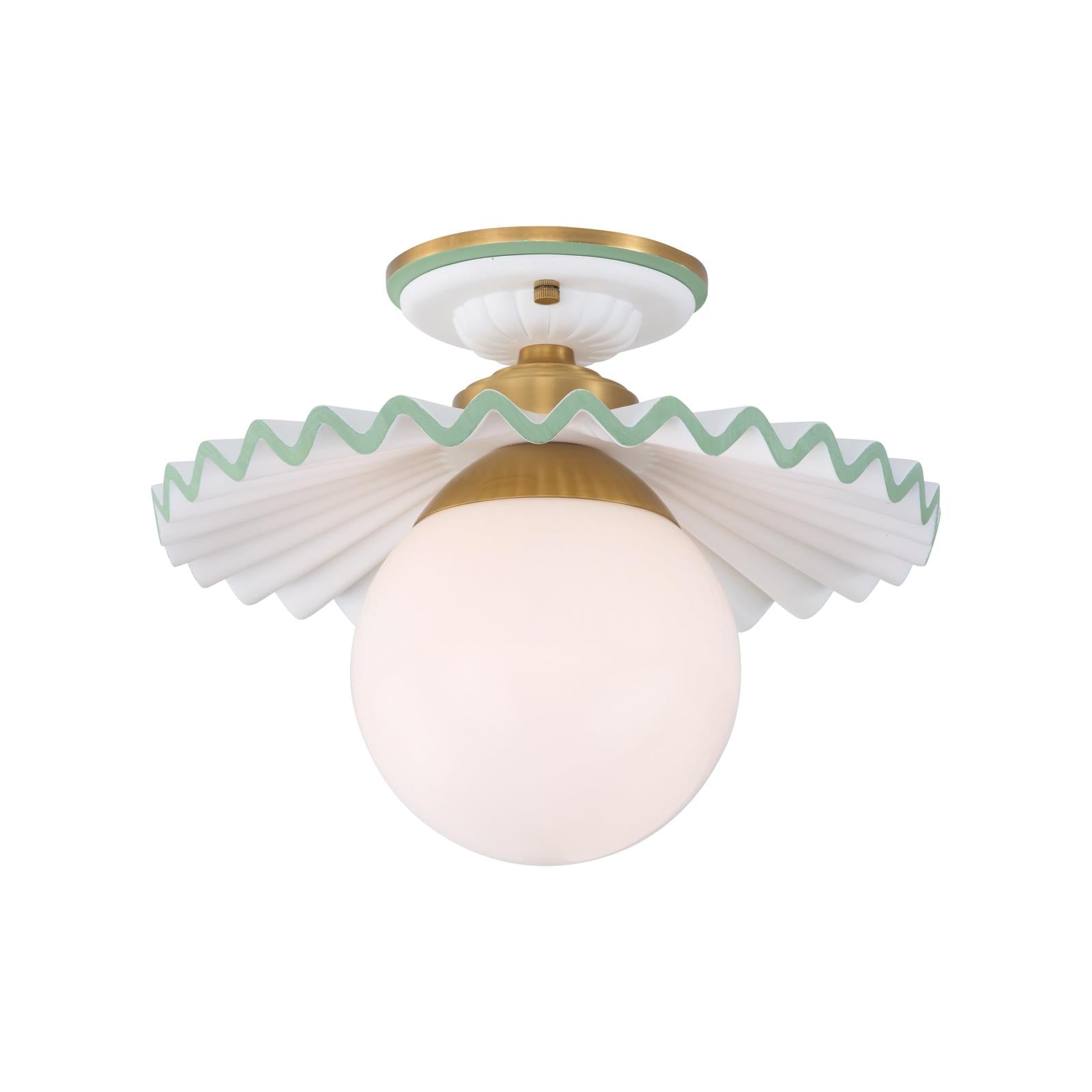 Chelsea House Fancy Ruffle Flush Mount