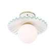 Chelsea House Fancy Ruffle Flush Mount
