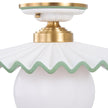 Chelsea House Fancy Ruffle Flush Mount