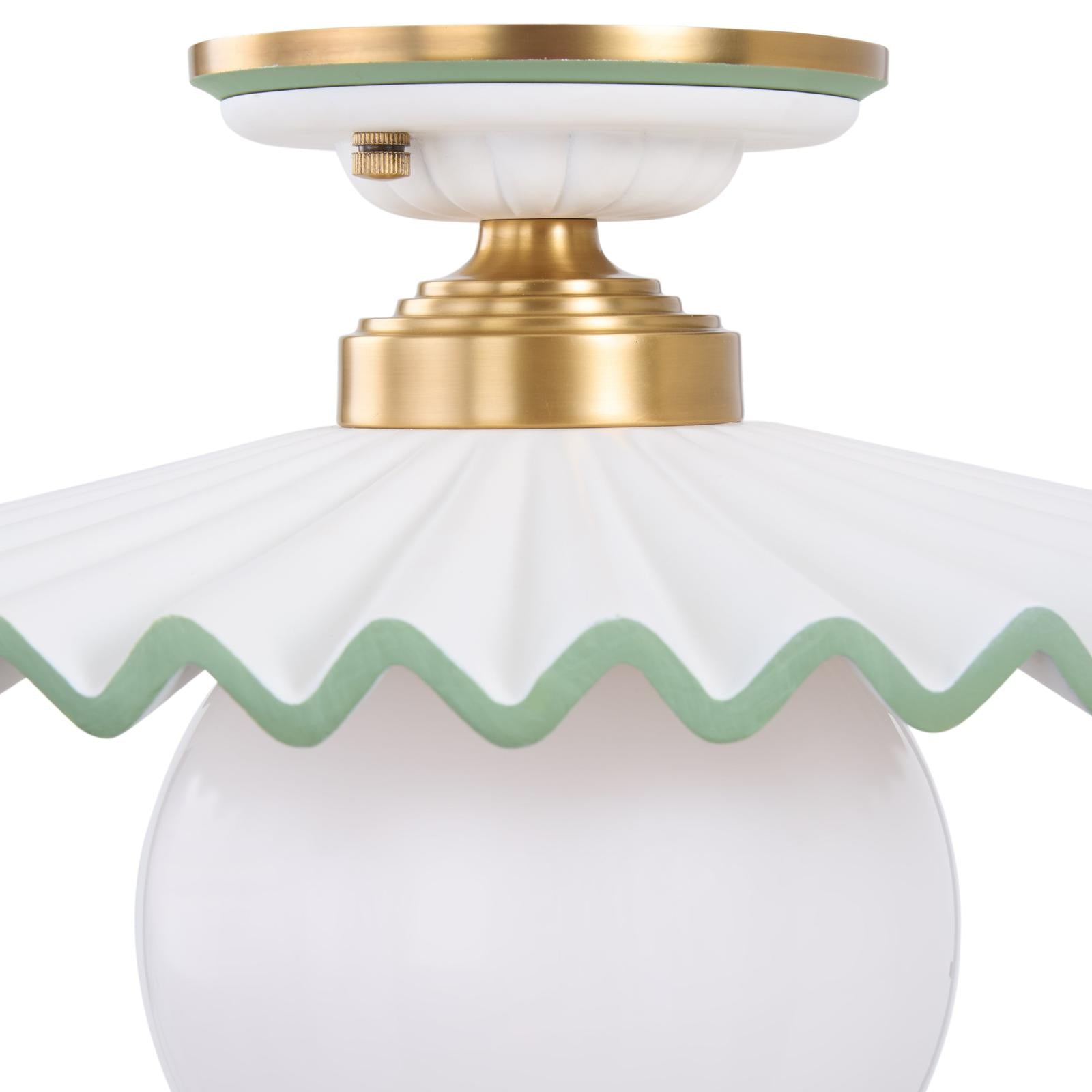 Chelsea House Fancy Ruffle Flush Mount