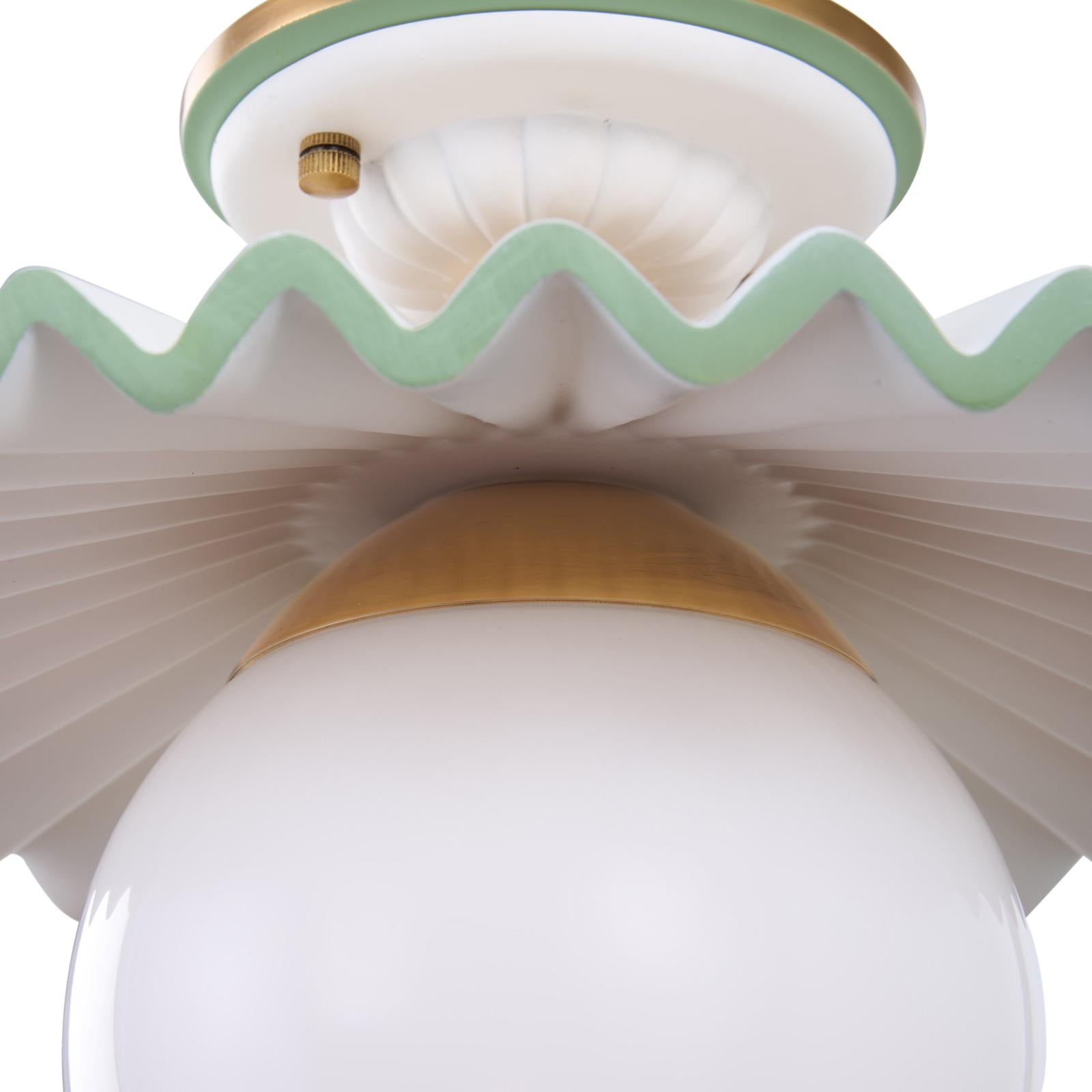 Chelsea House Fancy Ruffle Flush Mount