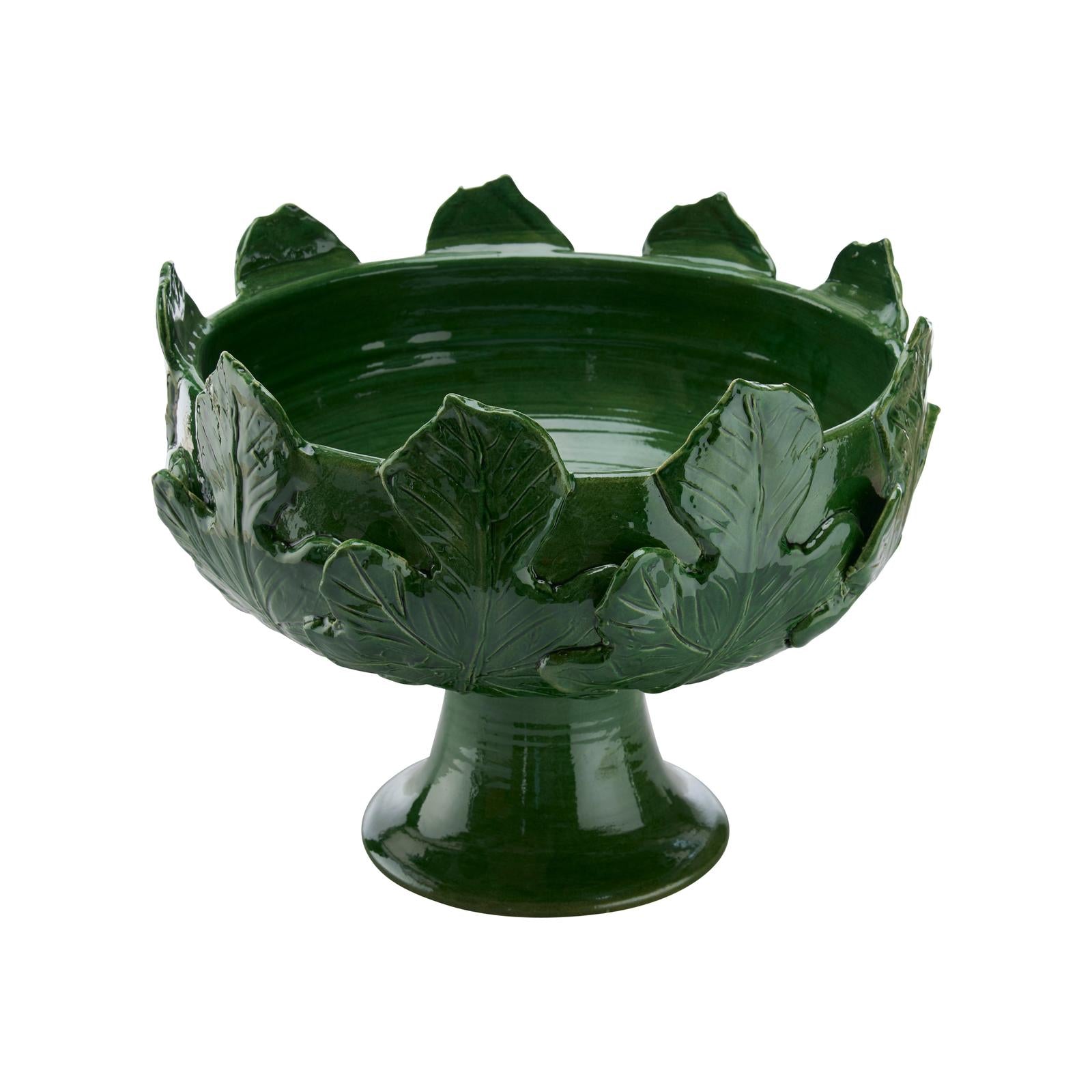 Chelsea House Fig Leaf Pedestal Vase