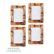 Chelsea House Short Knot Bamboo Frame Set of 4