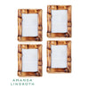 Chelsea House Short Knot Bamboo Frame Set of 4
