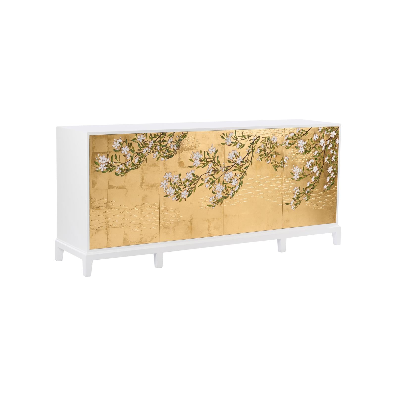 Chelsea House Kyoto Cabinet, White Wood