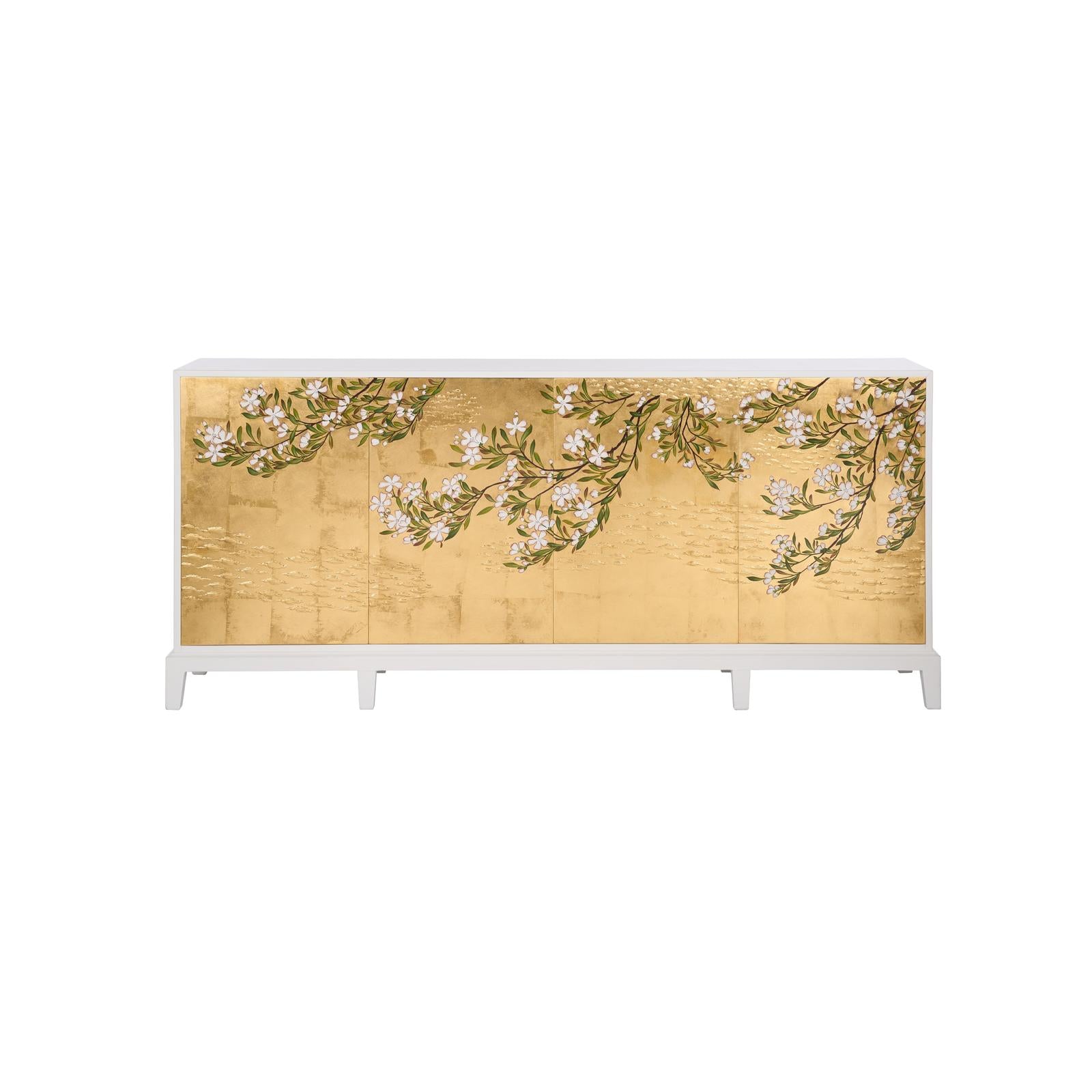 Chelsea House Kyoto Cabinet, White Wood