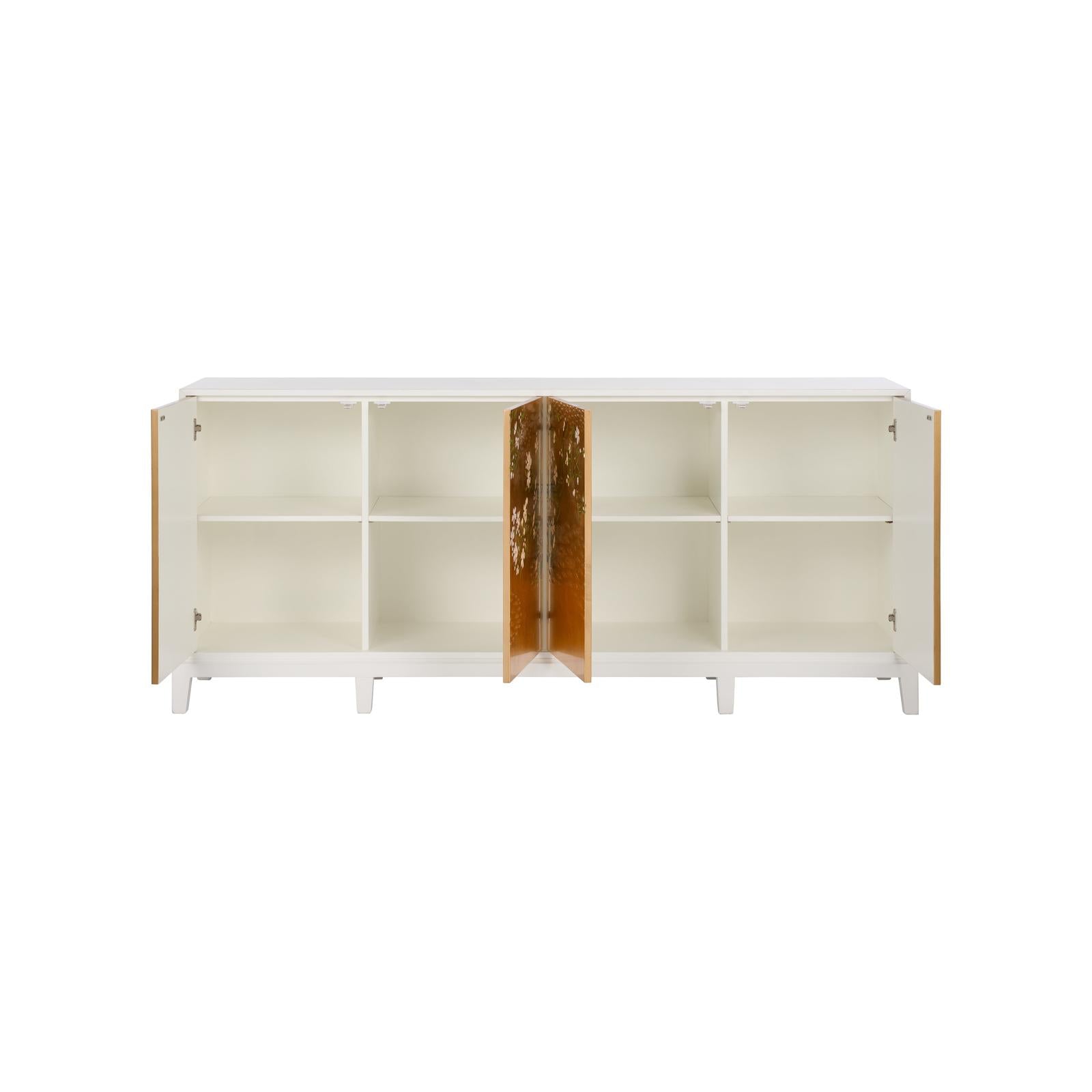 Chelsea House Kyoto Cabinet, White Wood