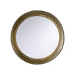 Chelsea House Round Leather Mirror, Green