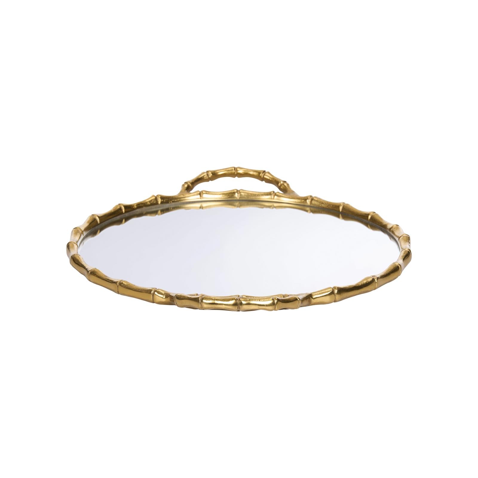 Chelsea House Bamboo Mirrored Tray