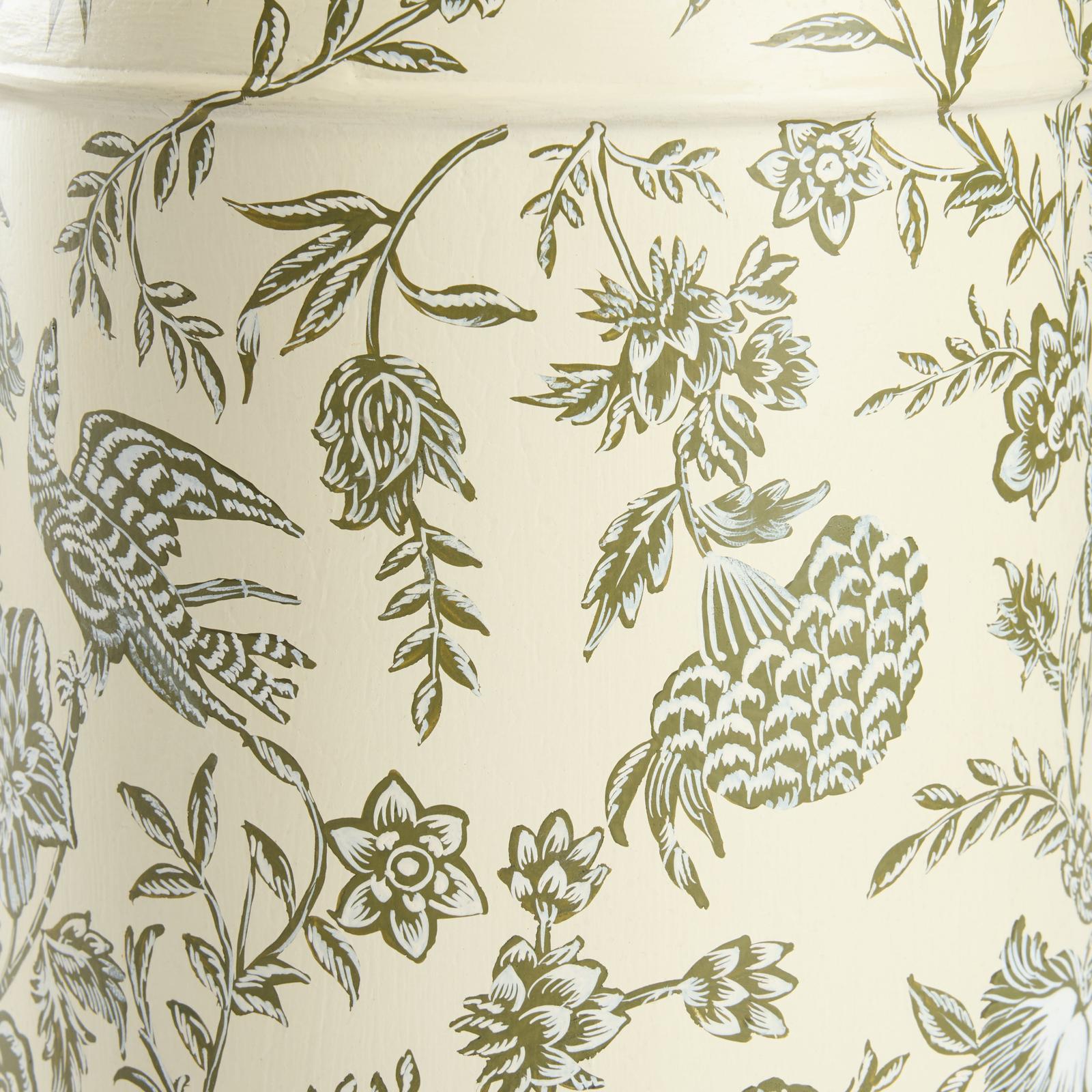 Chelsea House Woodland Toile Tea Caddy Lamp