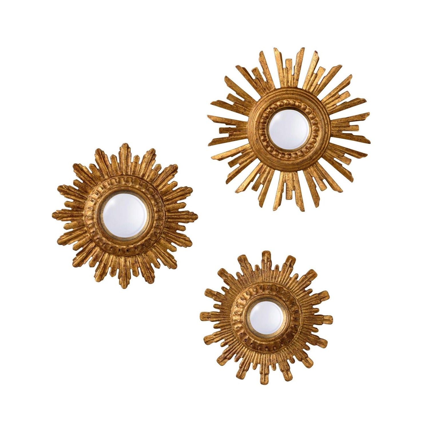 Chelsea House Sun King Mirror, Set of 3