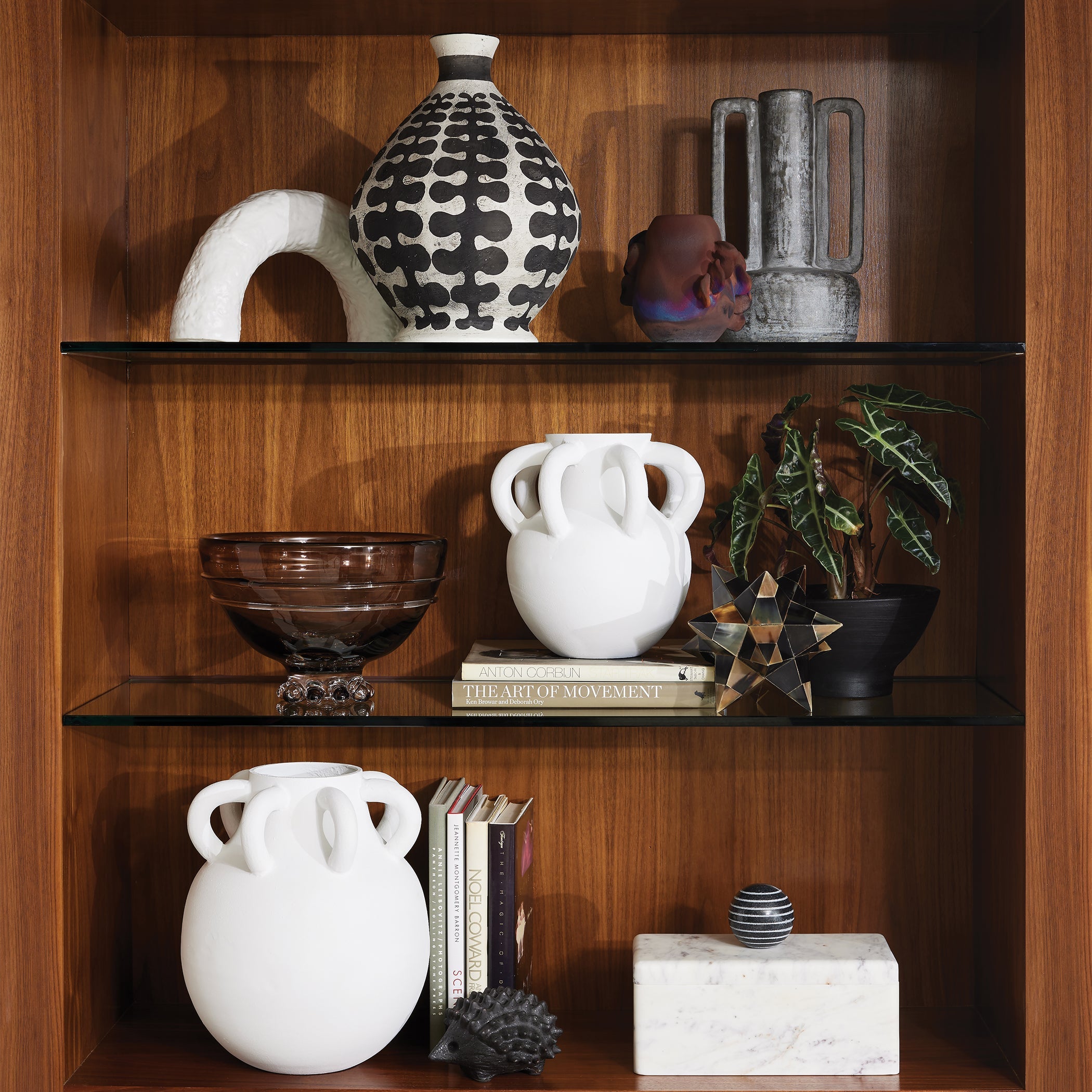 Global Views Matte White Germain Arch