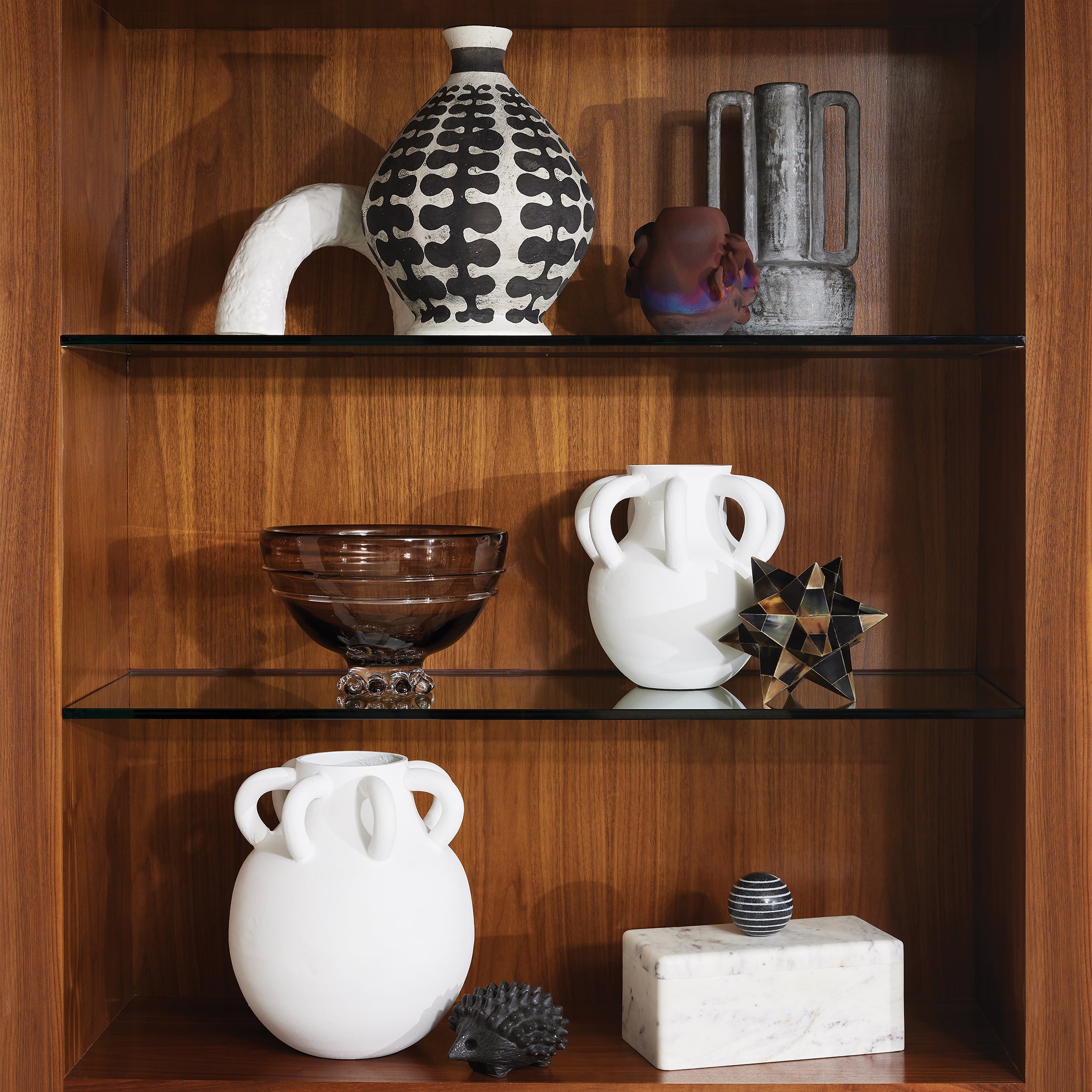 Global Views Matte White Germain Arch