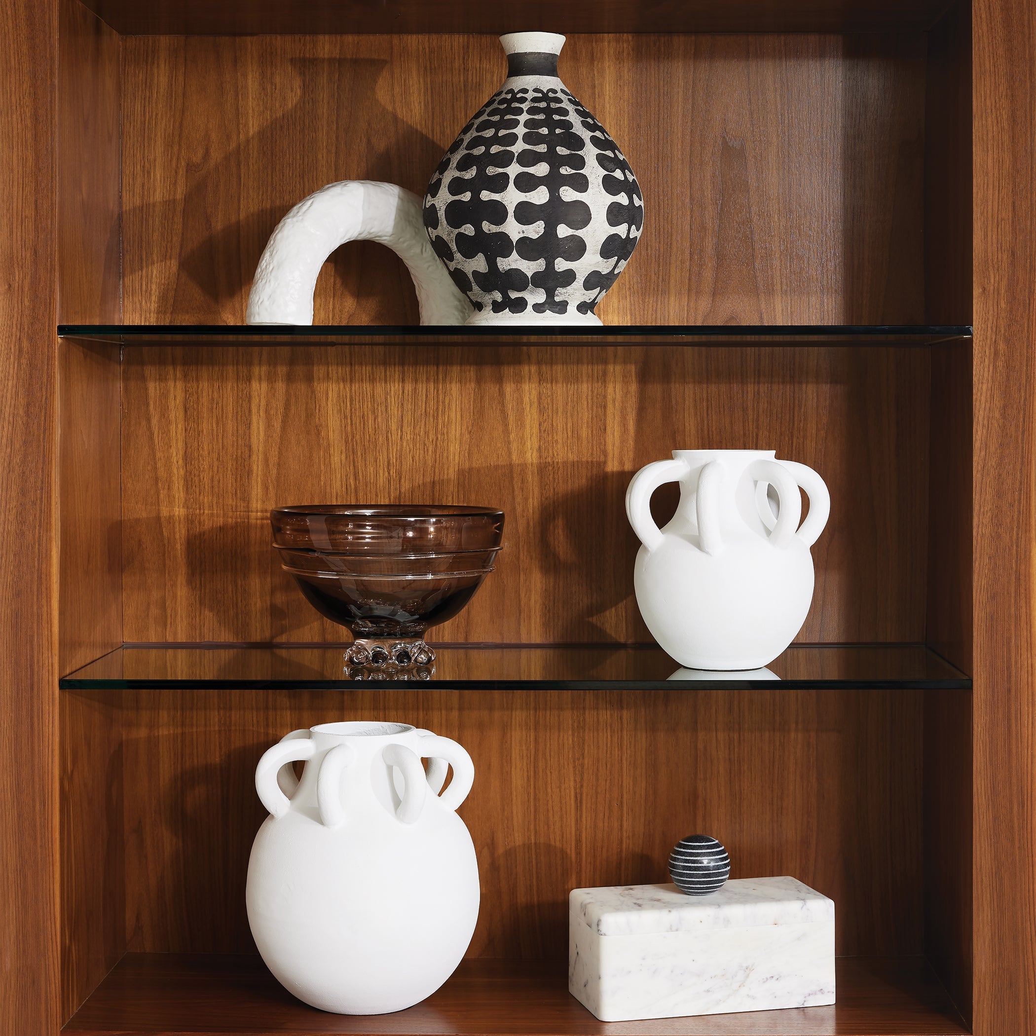 Global Views Matte White Germain Arch