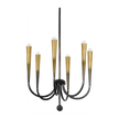 Hudson Valley Lighting Adley 6 Light Gradient Brass Chandelier Ceiling Light
