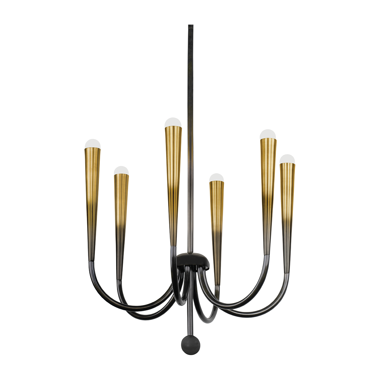 Hudson Valley Lighting Adley 6 Light Gradient Brass Chandelier Ceiling Light