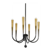 Hudson Valley Lighting Adley 6 Light Gradient Brass Chandelier Ceiling Light