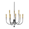 Hudson Valley Lighting Adley 9 Light Gradient Brass Chandelier Ceiling Light