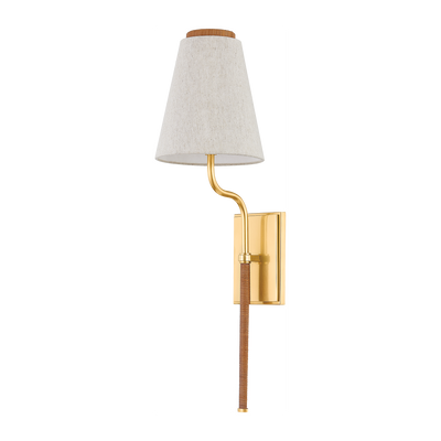 Hudson Valley Lighting Sullivan 1 Light Aged Brass Wall Sconce Wall Light
