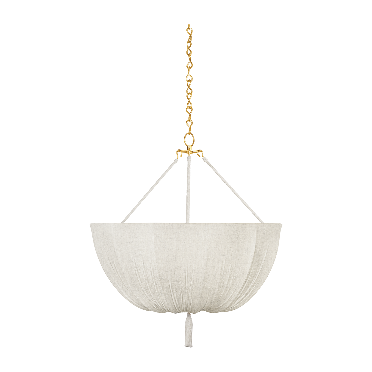 Hudson Valley Lighting Carolina 3 Light Aged Brass Pendant Ceiling Light