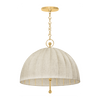 Hudson Valley Lighting Palmetto 1 Light Aged Brass Pendant Ceiling Light