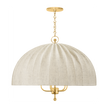 Hudson Valley Lighting Palmetto 5 Light Aged Brass Chandelier Ceiling Light