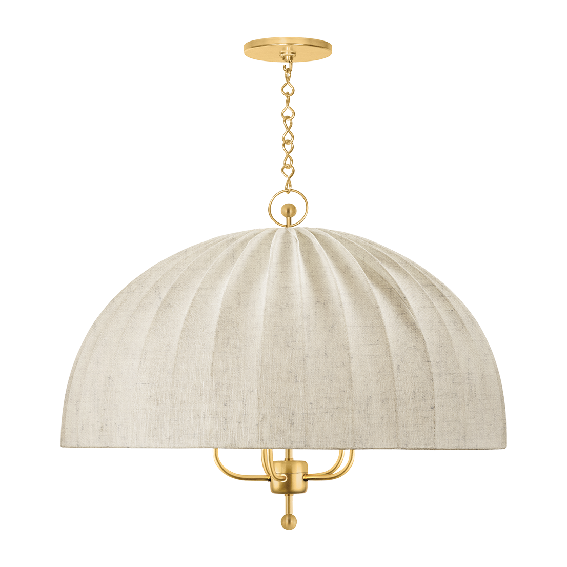 Hudson Valley Lighting Palmetto 5 Light Aged Brass Chandelier Ceiling Light