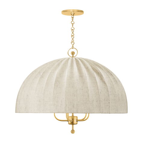 Hudson Valley Lighting Palmetto 5 Light Aged Brass Chandelier Ceiling Light