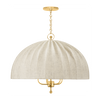 Hudson Valley Lighting Palmetto 5 Light Aged Brass Chandelier Ceiling Light