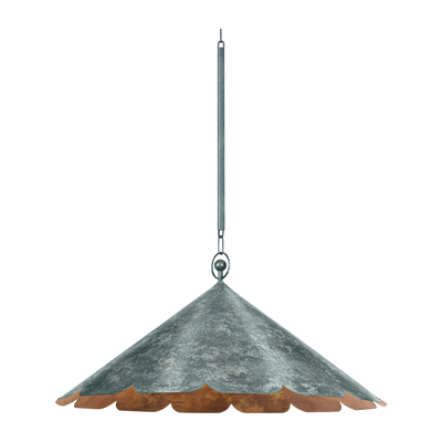 Hudson Valley Lighting Folly Beach 1 Light Verdigris Pendant Ceiling Light