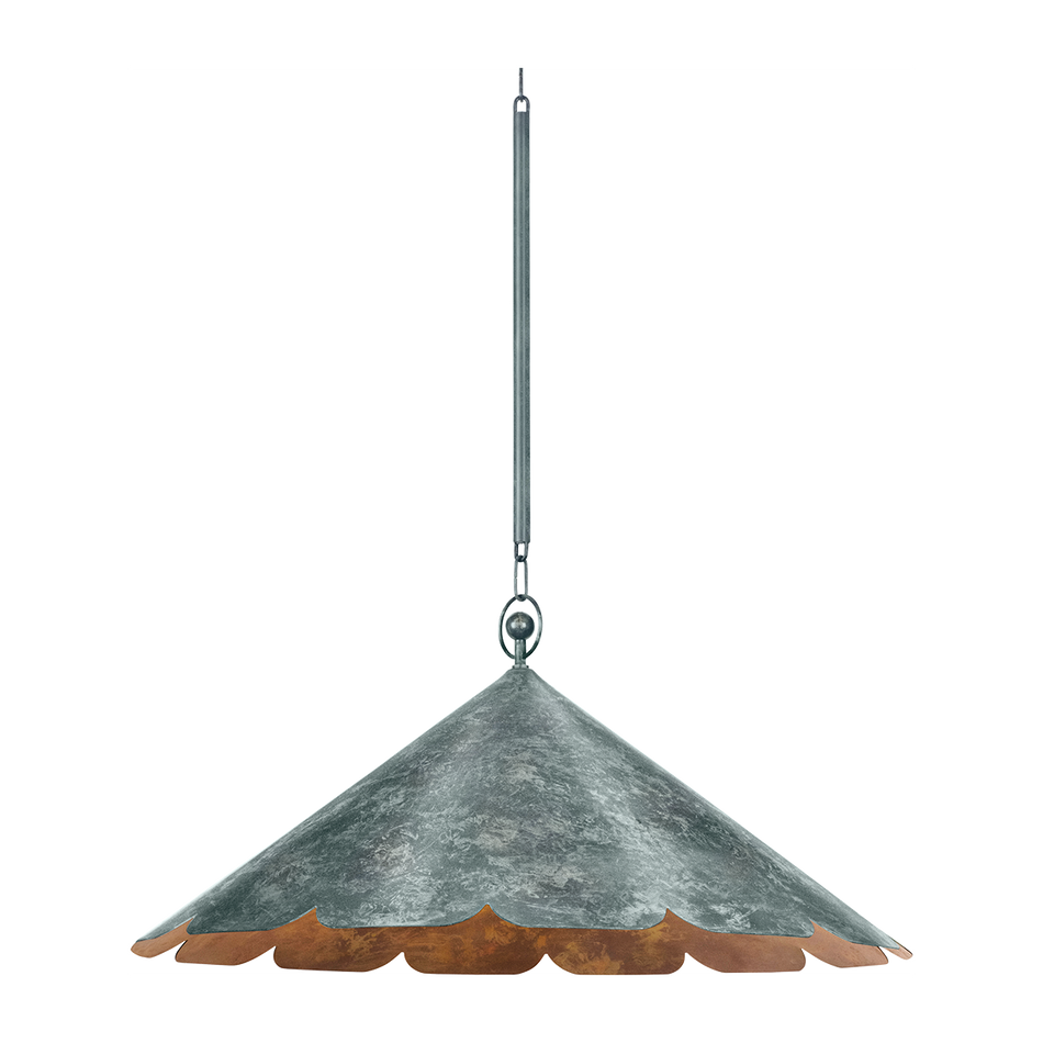 Hudson Valley Lighting Folly Beach 1 Light Verdigris Pendant Ceiling Light