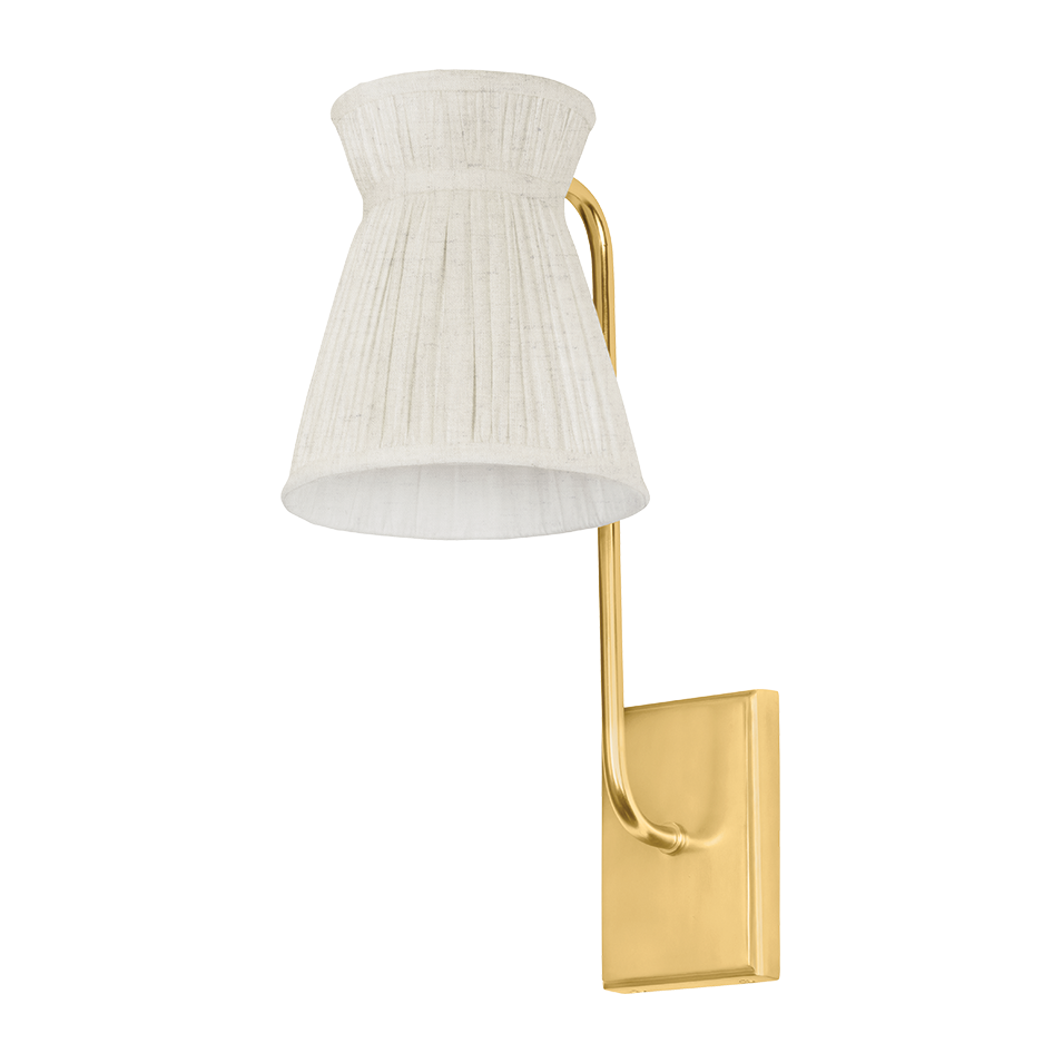 Hudson Valley Lighting Hollywood 1 Light Aged Brass Wall Sconce Wall Light