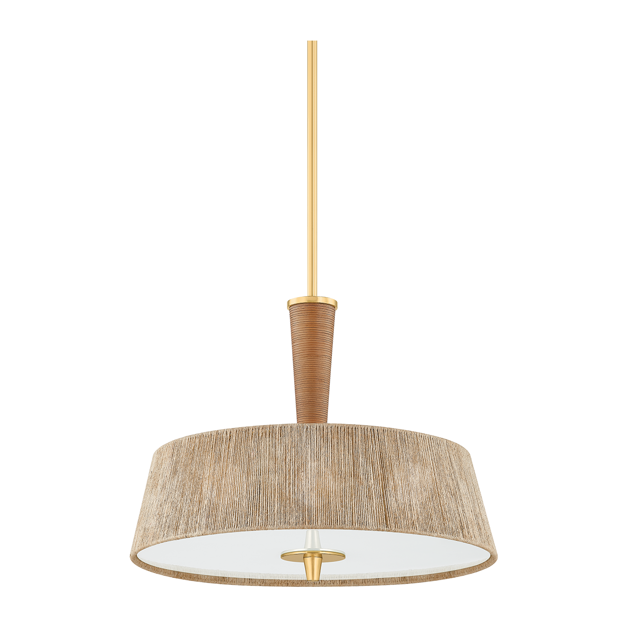 Hudson Valley Lighting George 3 Light 22 inch Aged Brass Pendant Ceiling Light