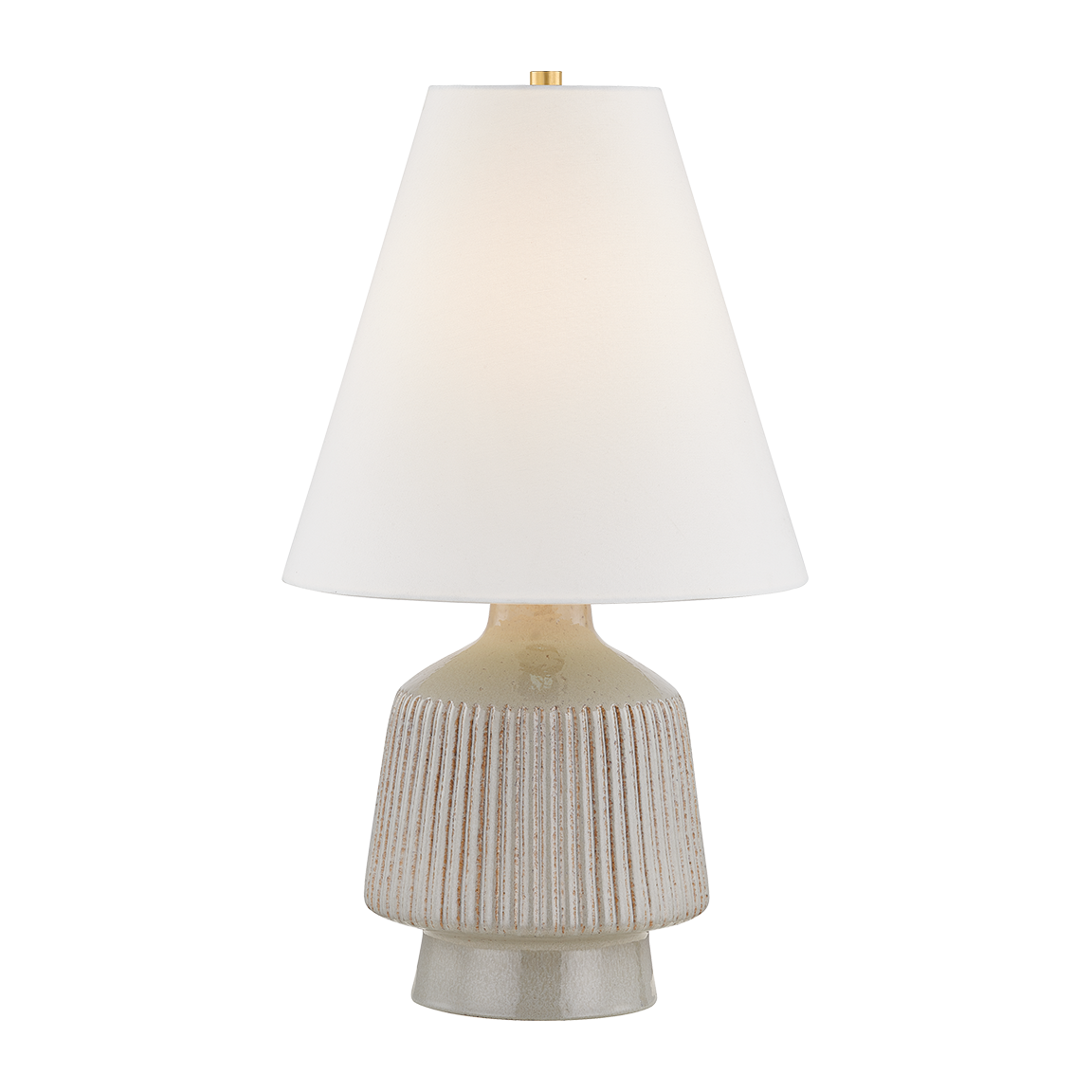 Hudson Valley Lighting King 15 watt Aged Brass/Ceramic Coccon Table Lamp Portable Light
