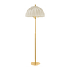 Hudson Valley Lighting Palmetto 3 Light Aged Brass Floor Lamp Portable Light