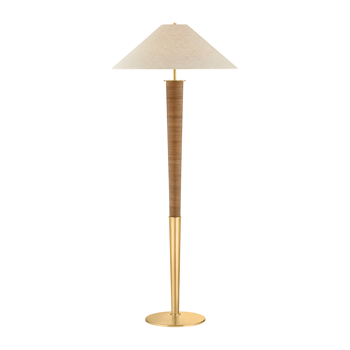 Hudson Valley Lighting Bohicket 1 Light Aged Brass Floor Lamp Portable Light