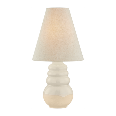 Hudson Valley Lighting Tybee 15 watt Aged Brass/Ceramic Elemental White Table Lamp Portable Light