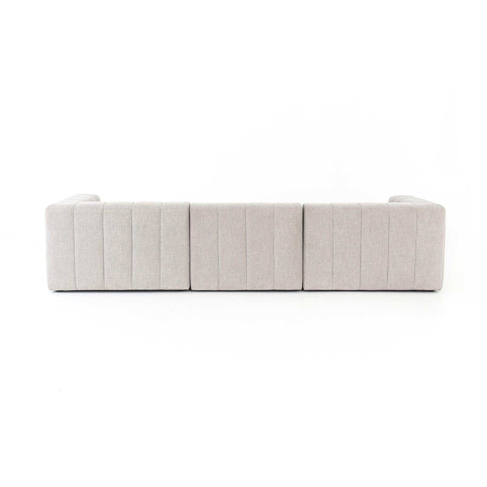 Four Hands Langham Channeled 3-Piece Sectional