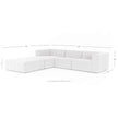 Four Hands Langham Channeled 3-Piece Sectional