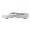Four Hands Langham Channeled 3-Piece Sectional