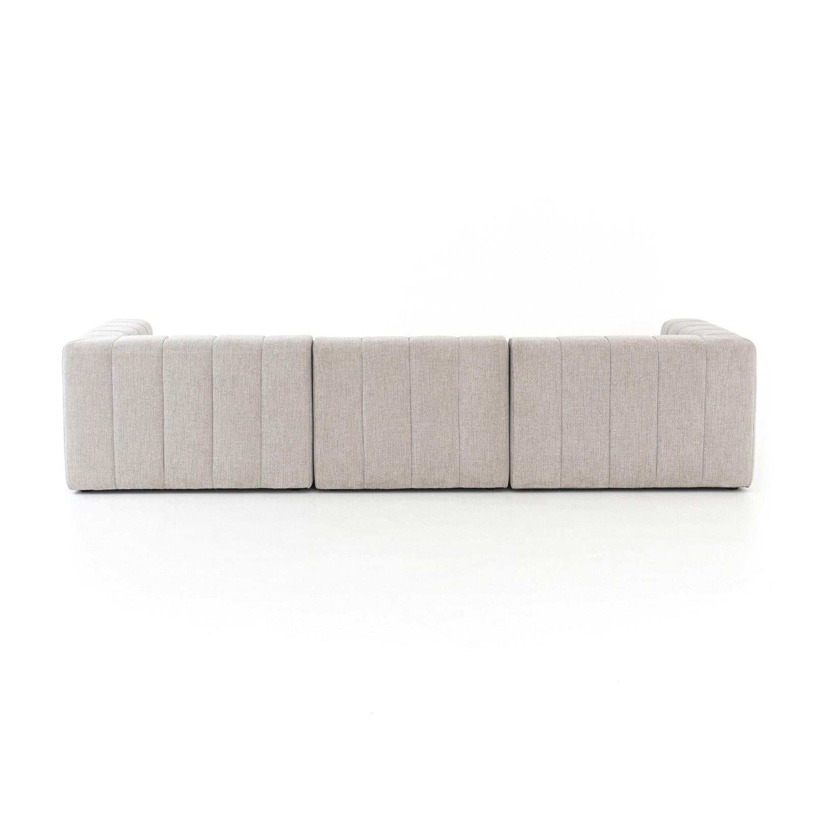 Four Hands Langham Channeled 3-Piece Sectional