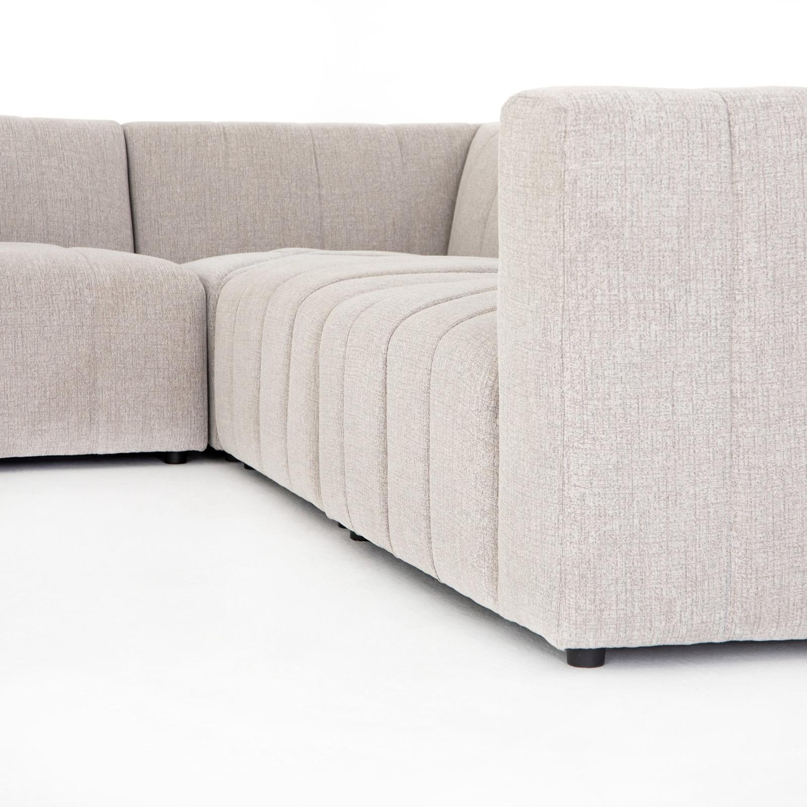 Four Hands Langham Channeled 6-Piece Sectional