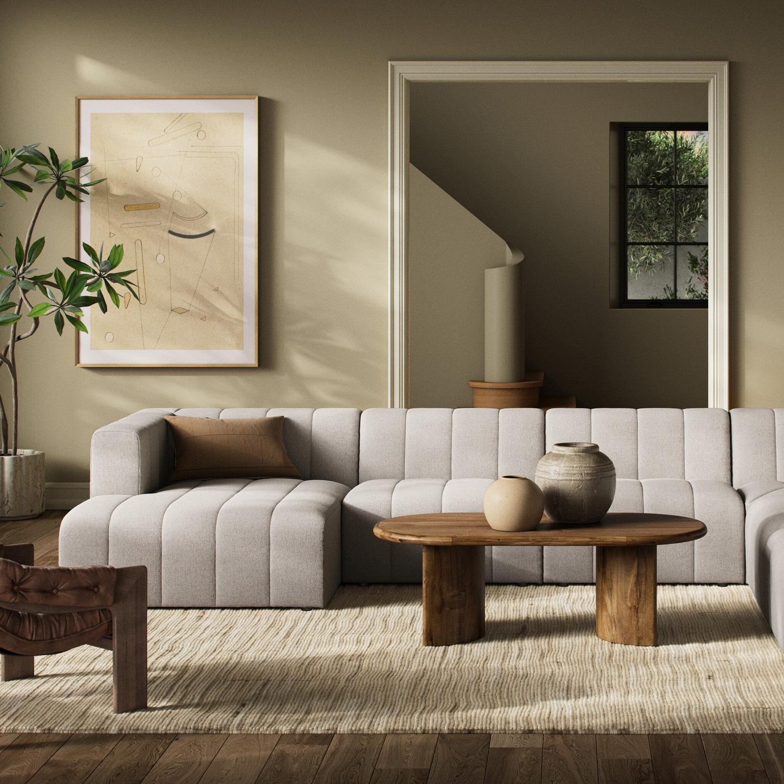Four Hands Langham Channeled 6-Piece Sectional
