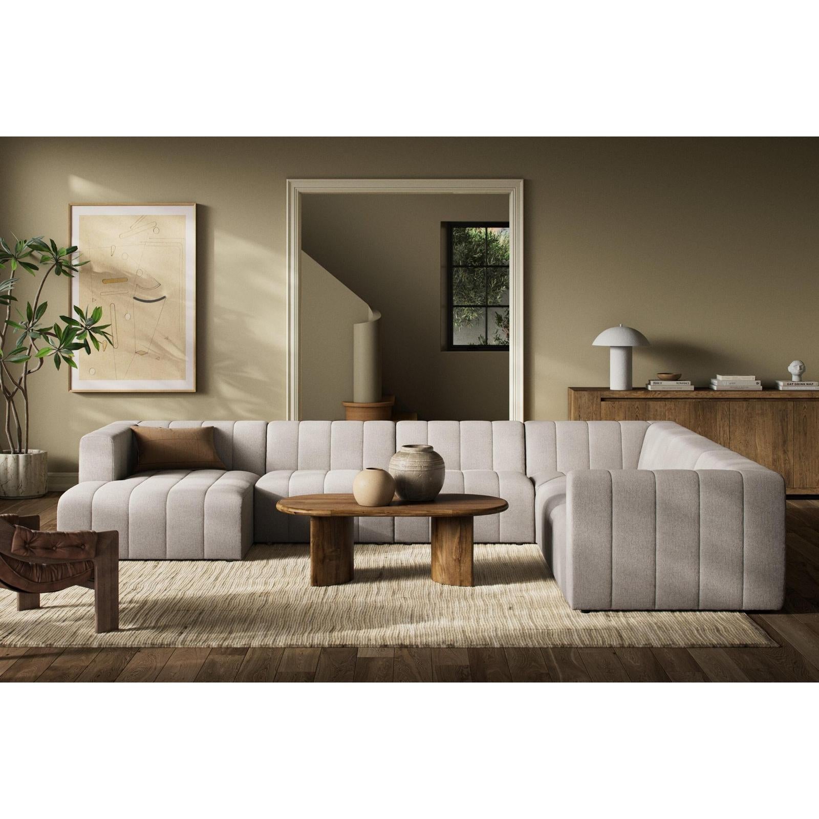 Four Hands Langham Channeled 6-Piece Sectional