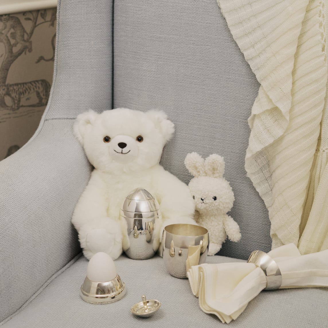 Christofle MOOD Silver Plated Baby 4 Pieces